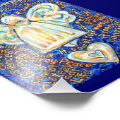 Blauw & goud Wat kanker niet kan doen Foto afdrukk Afdruk (Hoek)