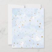 Blauw Goud Waterverf Afstuderen PAPIER (Achterkant)