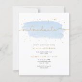 Blauw Goud Waterverf Afstuderen PAPIER (Voorkant)