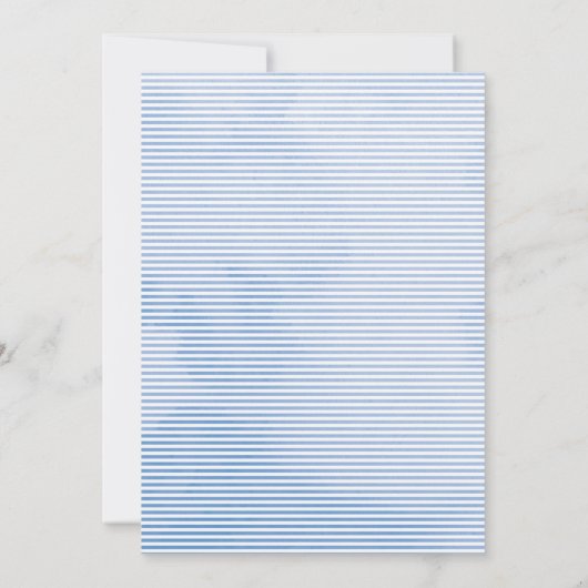 Blauw Goud Waterverf Oh Boy Baby shower Kaart (Achterkant)