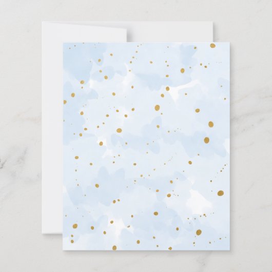 Blauw Goud Waterverf Verpleegkundige Afstuderen PA (Achterkant)