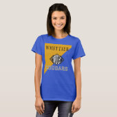 Blauw & Goud Whittier Jr High T-shirt (Voorkant volledig)