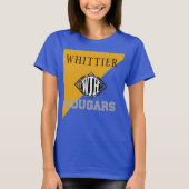 Blauw & Goud Whittier Jr Hoog T-shirt (Voorkant)