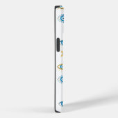 Blauw, Goud & Wit Grieks Oogmati Patroon Case-Mate iPhone Case (Achterkant / Rechts)