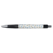 Blauw, Goud & Wit Grieks Oogmati Patroon Pen (Voorkant)