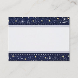 Blauw Goud & Wit Star BLANK Bruiloft Zitplaatsen K Plaatskaartje