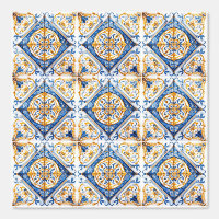 Blauw Goud & Wit Talavera Azulejo Kijk Tegel