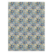 Blauw Goud Witte Kerstsneeuwvlokken Tafelkleed (Voorkant)