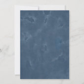 Blauw & Goud Zeilboot Nautisch Trouw Bruiloft Kaart (Achterkant)