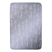 blauw, goud, zilver, dankjewel + u, bloemen, bloem badmat (Voorkant Verticaal)