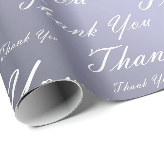 blauw, goud, zilver, dankjewel + u, bloemen, bloem cadeaupapier (Rol Hoek)