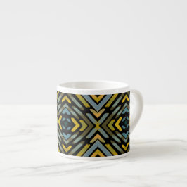 Blauw Goud Zwart Bandenprofiel Espresso Kop