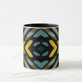 Blauw Goud Zwart Bandprofiel Mok (Midden)