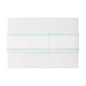   blauw & goudband uitnodigingen wikkel (Achterkant Voorbeeld)