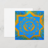 blauw goudbeton met tanisch design (Voorkant / Achterkant)