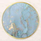 blauw goudblauw onderzetter (Voorkant)