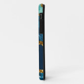 Blauw & Gouden Agaat Geode Case-Mate iPhone Case (Achterkant/links)