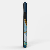 Blauw & Gouden Agaat Geode Case-Mate iPhone Case (Achterkant/rechts)