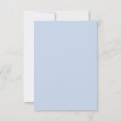 Blauw Gouden Aquarel Bruiloft Save The Date (Achterkant)