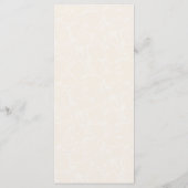 Blauw Gouden Art Nouveau Bruiloft Menu (Achterkant)