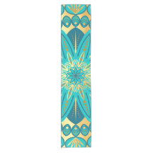Blauw Gouden Bloem Mandala
