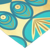 Blauw Gouden Bloem Mandala Korte Tafelloper (Hoek)