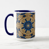 Blauw Gouden Decoratieve Mok (Links)