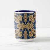 Blauw Gouden Decoratieve Mok (Midden)