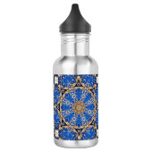 Blauw Gouden Decoratieve Waterfles (Links)