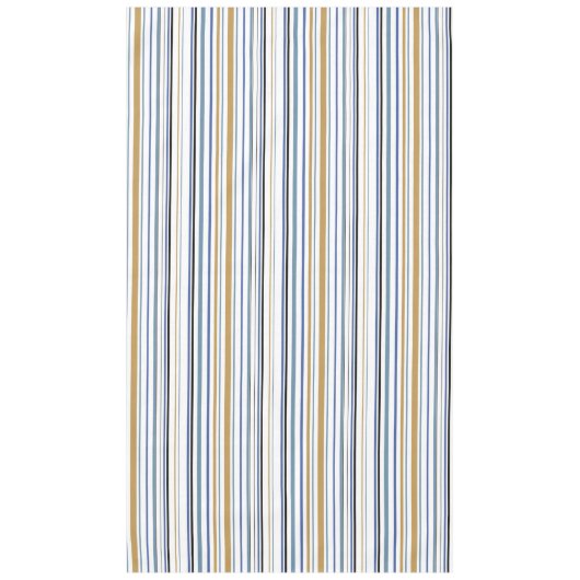 Blauw-gouden en witte-band kleurenstrepen tafelkleed (Voorkant)