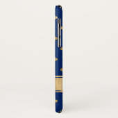 Blauw, Gouden Fleur-de-lis Case-Mate iPhone X Hoes (Achterkant/links)