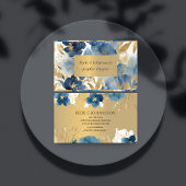 Blauw Gouden Glitter Visitekaartje