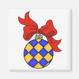 Blauw & Gouden Kerstversiering - Magneet