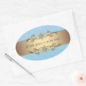 Blauw Gouden Kleine Prins Envelope Zegel (Envelop)