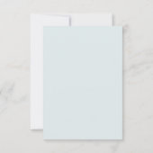 Blauw Gouden Krans Bruiloft Save The Date (Achterkant)