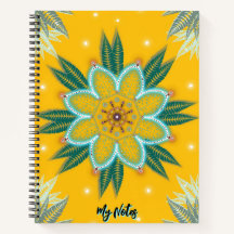 Blauw Gouden Mandala bloem Design