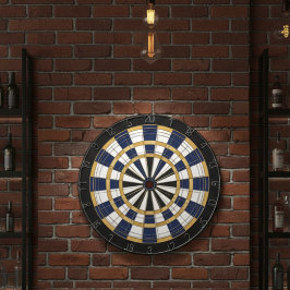 Blauw Gouden Professionele Dartbord Wandkunst