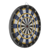 Blauw Gouden Professionele Dartbord Wandkunst (Voorkant Links)