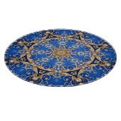 Blauw Gouden Sier Snijplank (Hoek)