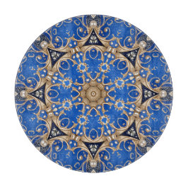 Blauw Gouden Sier Snijplank