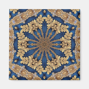 Blauw Gouden Siermagneet Magneet