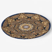 Blauw Gouden Sierpapier Bord (Gekanteld)