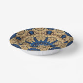 Blauw Gouden Sierpapier Kommen (Gebogen)