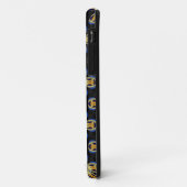 Blauw gouden ster eindeloos patroon Case-Mate iPhone case (Achterkant/links)