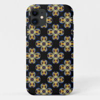 Blauw gouden ster eindeloos patroon