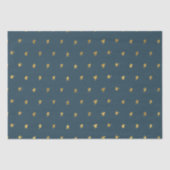 Blauw gouden sterren tissuepapier (Voorkant)