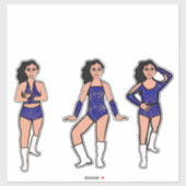 Blauw Gouden Stippen #2 Sticker (Vel)