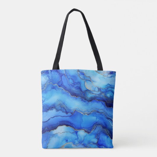 blauw-gouden Tas (Achterkant)