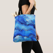 blauw-gouden Tas (Dichtbij)