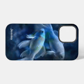 Blauw Gouden Vis Persoonlijk iPhone Hoesje (Achterkant horizontaal)
